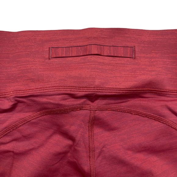 Outdoor Voices Sz Small Orange Cropped Leggings Back Pocket Nylon Blend Stretch - Picture 3 of 7